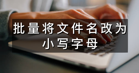 批量将文件名修改为小写字母